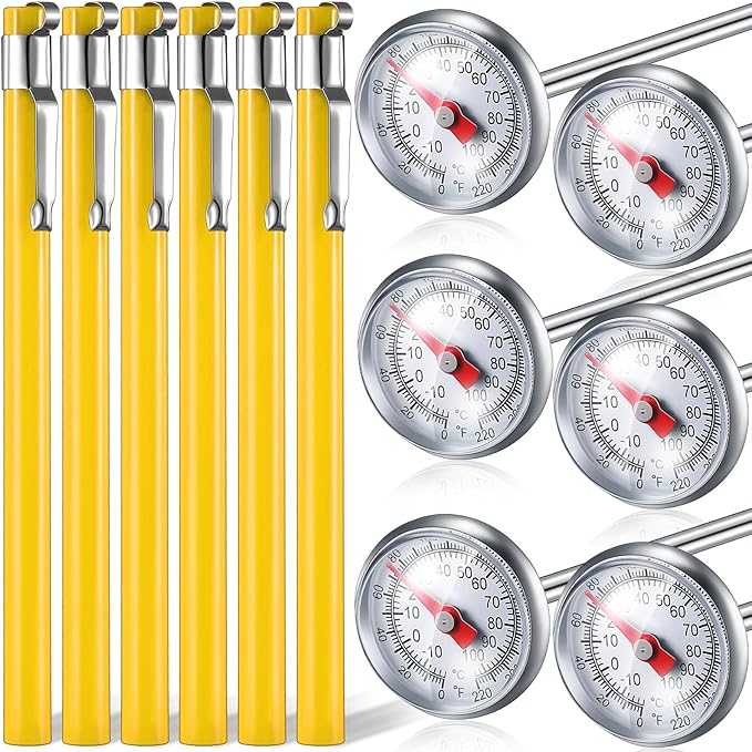Xuhal 6 Pcs Stainless Steel Kitchen Thermometer by Xuhal