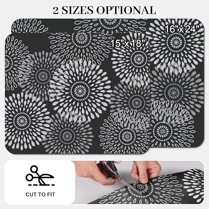 LuxStep Dish Drying Mat Super Absorbent Kitchen Counter Mat Rubber Backing - Image 2