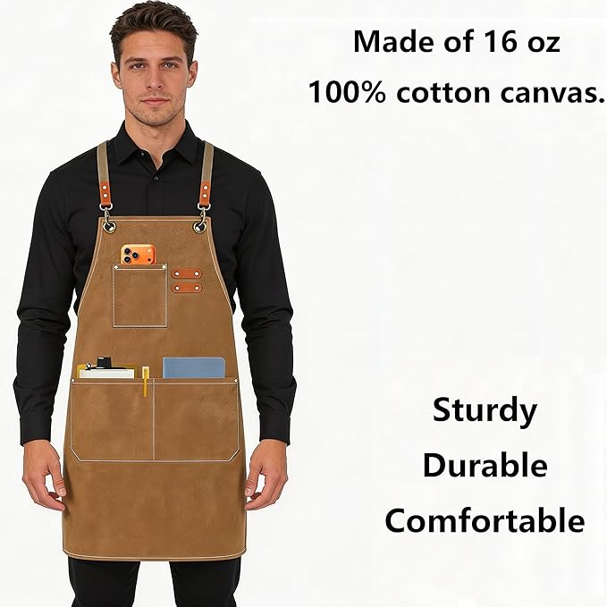 AFUN Chef Aprons for Men Women - Image 3