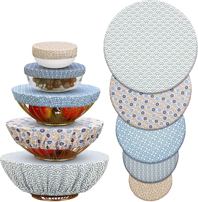 10 Pack Cloth Bowl Covers for Bread Rising by CHENGU