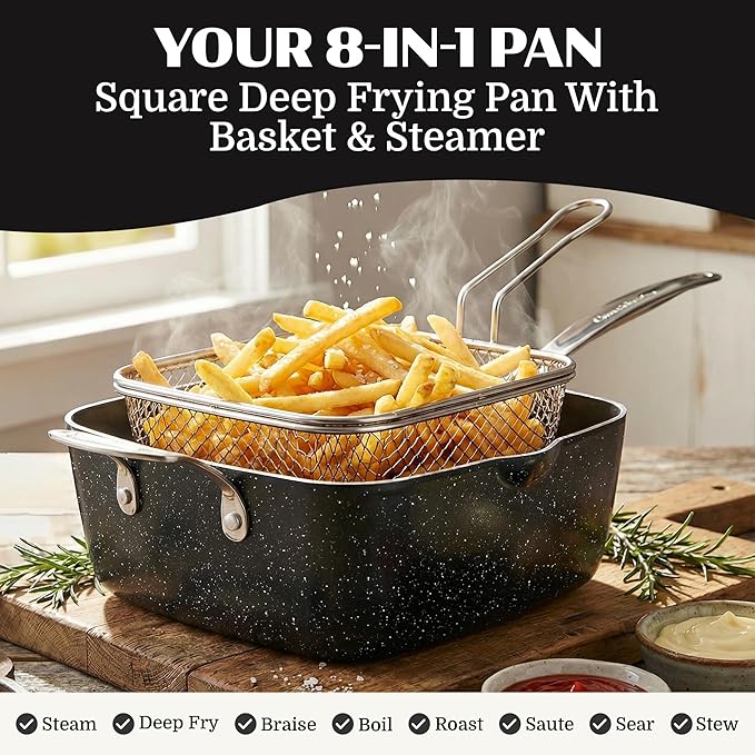 Granitestone Ceraluxe 20 Pc Ceramic Cookware Set Nonstick, Complete Pots and - Image 4
