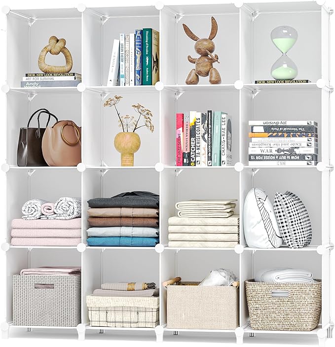 Neprock 16 Cubby Storage Organizer, Closet Clothes Storage Organizer, Cube by Neprock