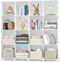 Neprock 16 Cubby Storage Organizer, Closet Clothes Storage Organizer, Cube by Neprock