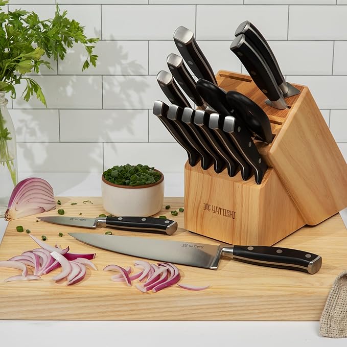 Yatoshi 15 Piece Black Knife Block Set - Image 5