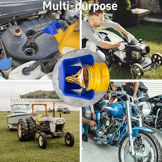 4PCS Funnels for Automotive Use, Retractable Auto Fuel Funnel for Oil Change - Image 6
