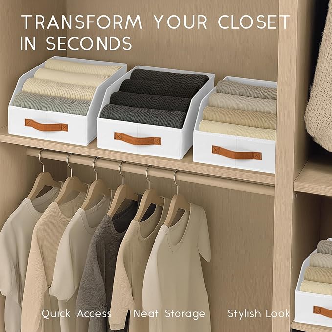 Homsorout Fabric Storage Bins for Organizing - Image 4