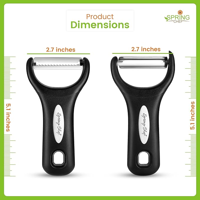 Spring Chef Premium Y & Vegetable Julienne Peeler Set - Image 8