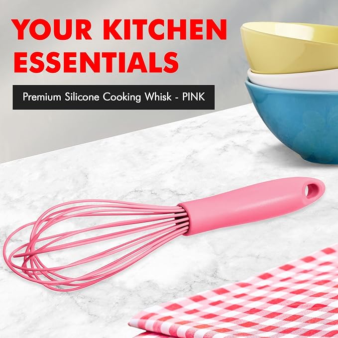 Chef Craft Premium Silicone Wire Cooking Whisk, 10.5 inch - Image 2