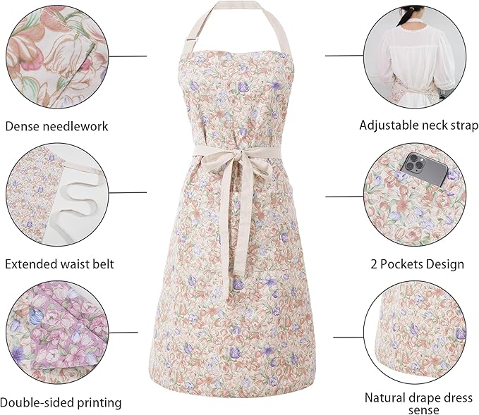 Aoomzoon Kitchen Aprons for Women - Image 5