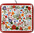 Flowers Printed Dish Drying Mat Floral Coffee Mat by Giwawa