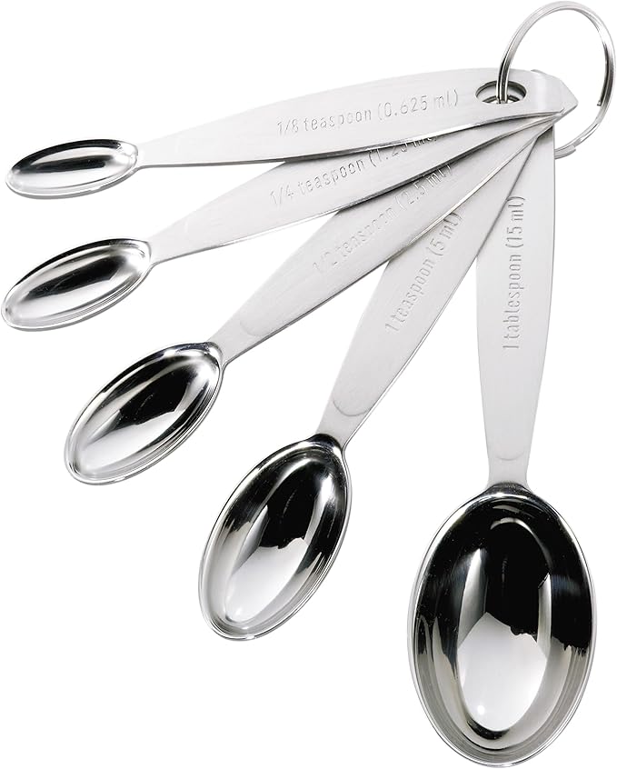 Cuisipro Stainless Steel Measuring Spoon Set Silver by Cuisipro