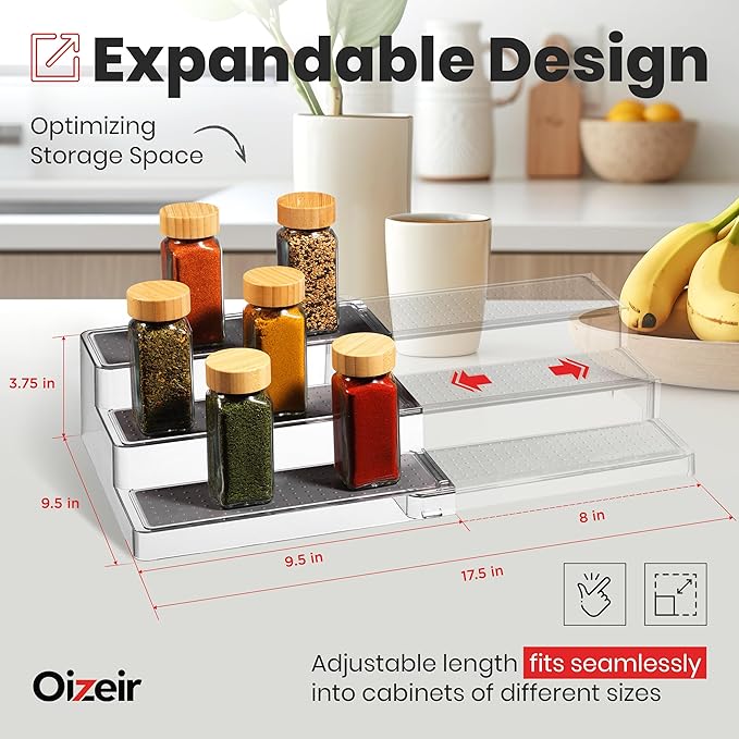 Oizeir Expandable Spice Rack Organizer - Image 2