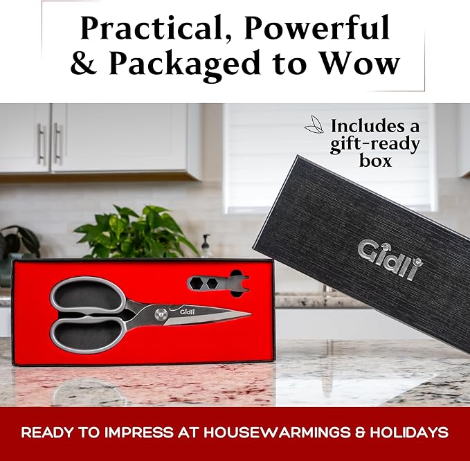 Premium Kitchen Scissors by Gidli – Lifetime Replacement Warranty* - Image 7