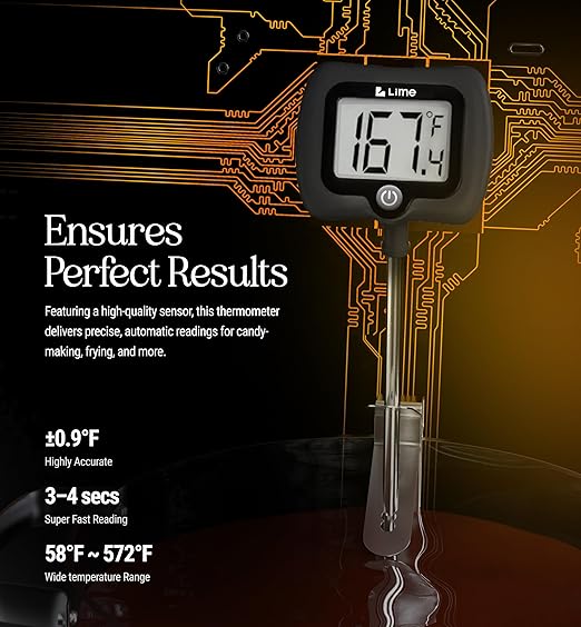 Digital Candy Thermometer with Pot Clip, Instant Read Kitchen Thermometer - Image 7