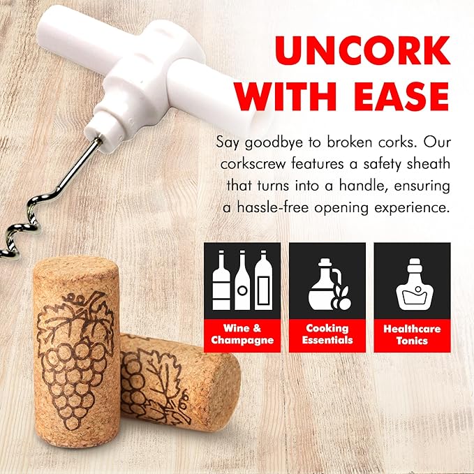 Chef Craft Select Travel Corkscrew, 4 inches in length - Image 3