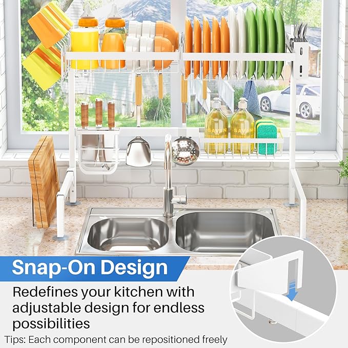 SNTD Over The Sink Dish Drying Rack - Image 5