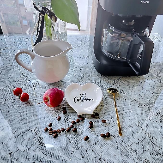 Heart-shaped Coffee Spoon Rest, Mini Coffee Spoon Holder, Coffee Stirrers - Image 6