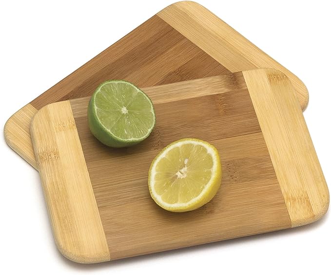 Lipper International Bamboo Wood Two-Tone Kitchen Cutting and Serving Board - Image 3