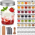 QAPPDA 4oz Glass Jars With Lids, Small Mason Jars Wide Mouth, Mini Canning Jars by QAPPDA