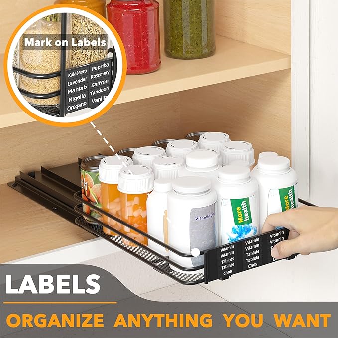 SpaceAid Pull Out Spice Rack Organizer - Image 5