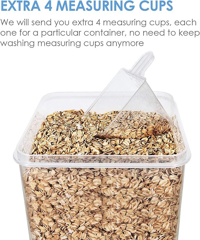 Vtopmart Food Storage Containers 2.5L / 84.5oz, 4 Pieces BPA Free Plastic - Image 3