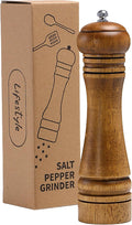 Wood Salt and Pepper Grinder, Salt Grinder and Pepper Mill, Oak Wood Shakers by MJINGMEI