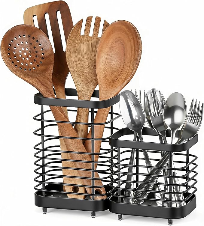 Utensil Holder, Stainless Steel Utensil Drying Rack by IWNTWY