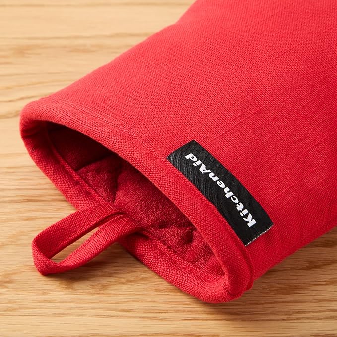 KITCHENAID Gourmet Series Gridlines Mini Oven Mitts 2-Pack Set, Heat Resistant - Image 4