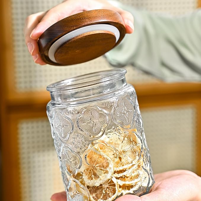 Adodeen 3-Pack 32oz Glass Jar - Image 4