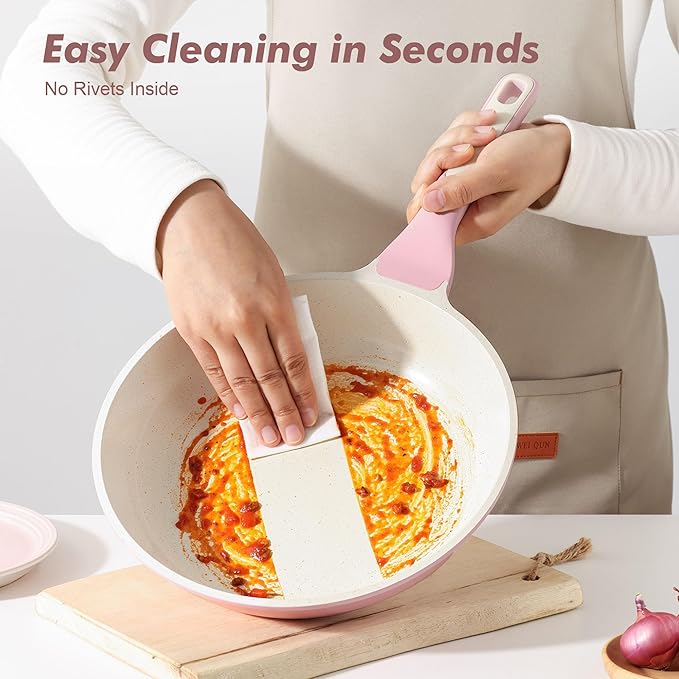 SENSARTE Nonstick Ceramic Frying Pan 9.5-Inch, Healthy Non Toxic Skillet - Image 3