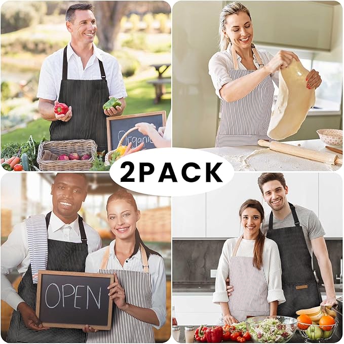 BeLuyi 2 Pack Adjustable Bib Apron - Image 7