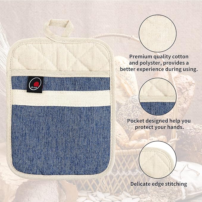 Oven Mitts and PotHolders Sets, Non-Slip Neoprene Oven Mitts are Suitable - Image 4