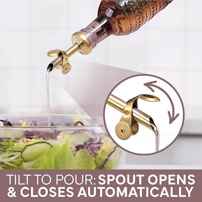COOK WITH COLOR Glass Olive Oil Bottle Dispenser - Image 7