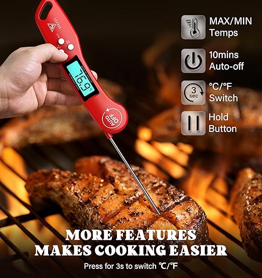 DOQAUS Digital Meat Thermometer, Instant Read Food Thermometer - Image 6