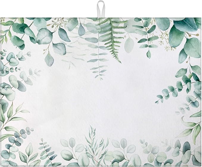 Sage Eucalyptus Dish Drying Mat by MOUNTANLLY