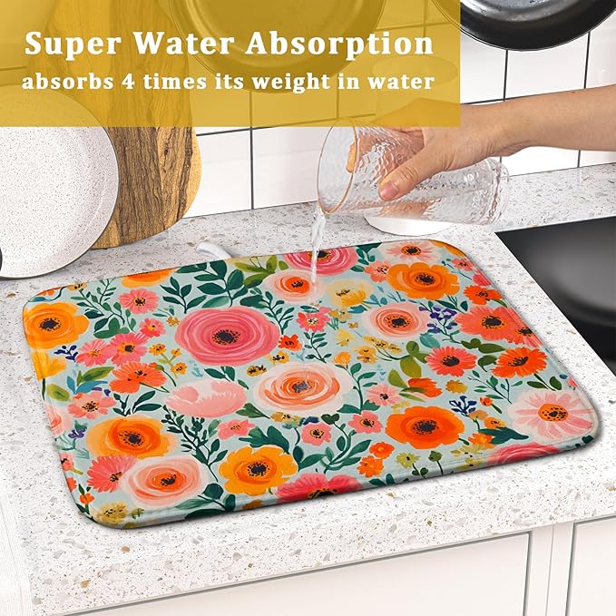 Spiral Flower Dish Drying Pad - Image 7