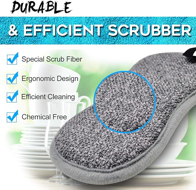 Dual Sided Multi-Purpose Sponges Kitchen, Non Scratch Dish Sponge - Image 2