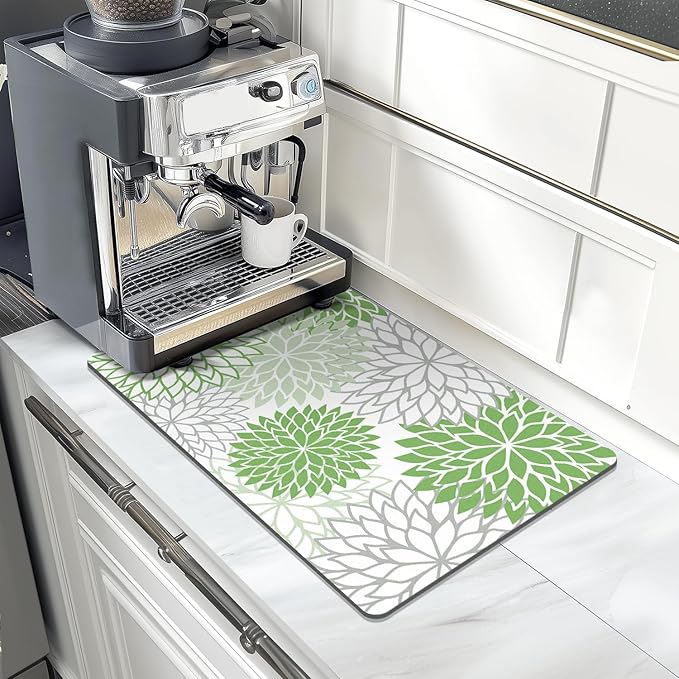 Findosom 2PCS 12" x 20" Dish Drying Mat & 24" x 5.5" Sink Splash Guard - Image 8