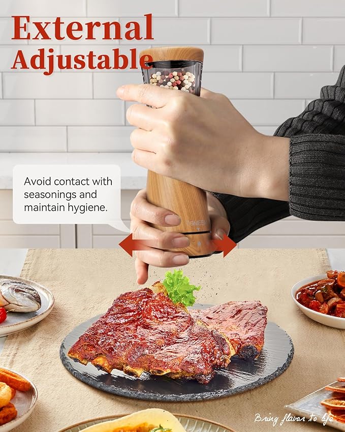 Electric Salt and Pepper Grinder Set - Image 6