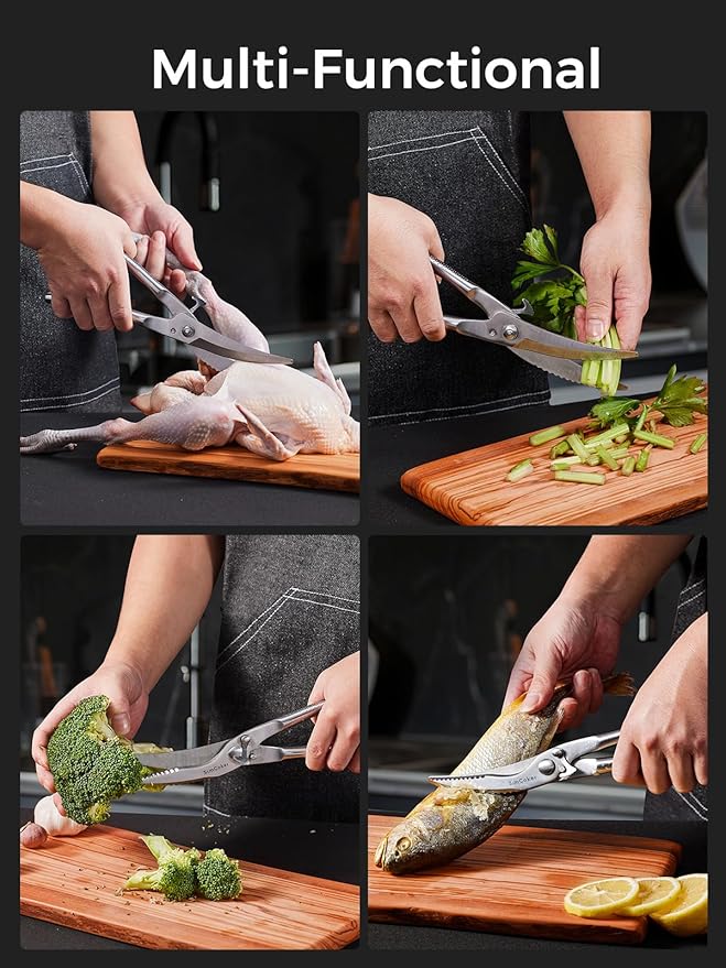 Full Steel Poultry Shears Heavy Duty, Professional Bone Cutting Scissors - Image 7