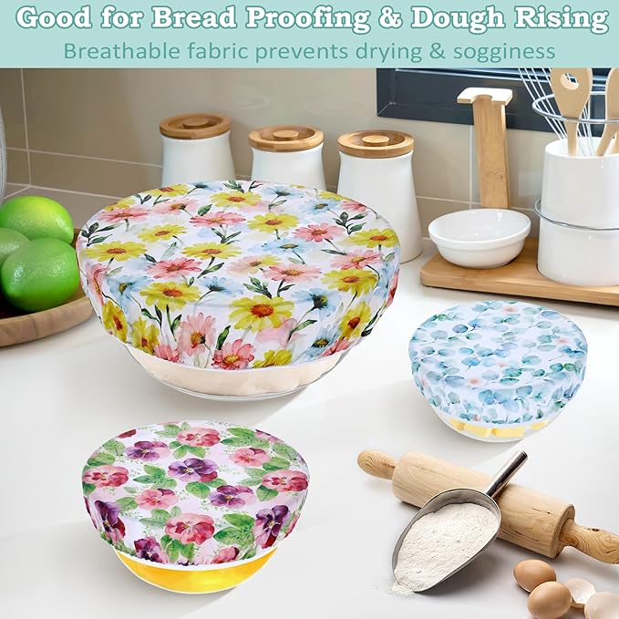 5-Size Reusable Beeswax Bowl Covers - Image 4