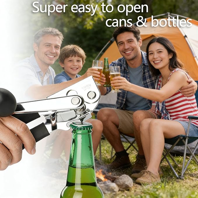 Manual Can Opener Heavy Duty Smooth Edge - Image 4