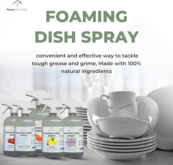 Foaming Dish Spray, Powerful Foaming Action, 16 fl oz, 5 Scent (Fragrance Free)