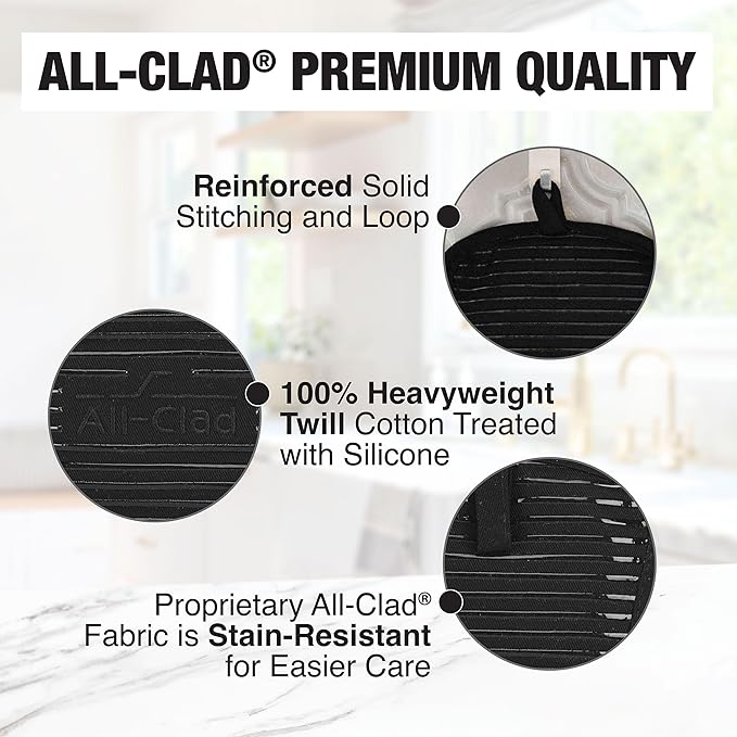 All-Clad Premium Pot Holder & Hot Pad: Heat Resistant to 500 Degrees - Image 5