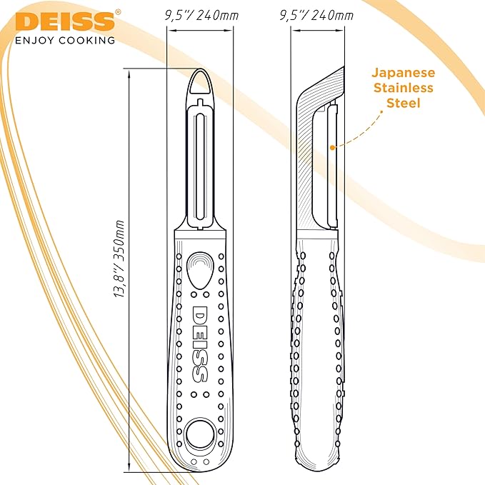 Deiss PRO Swivel Vegetable Peeler - Image 9