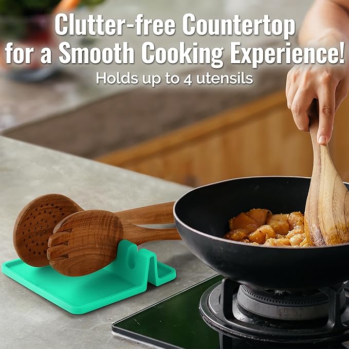 Zulay Kitchen Silicone Utensil Rest - Image 3