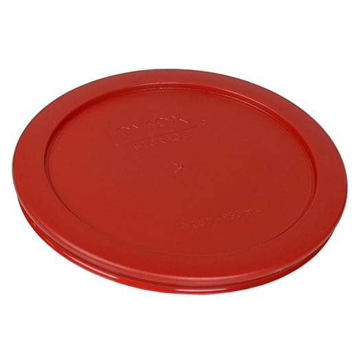 Pyrex 7201-PC 4 Cup Poppy Red Food Storage Replacement Lids - Image 2