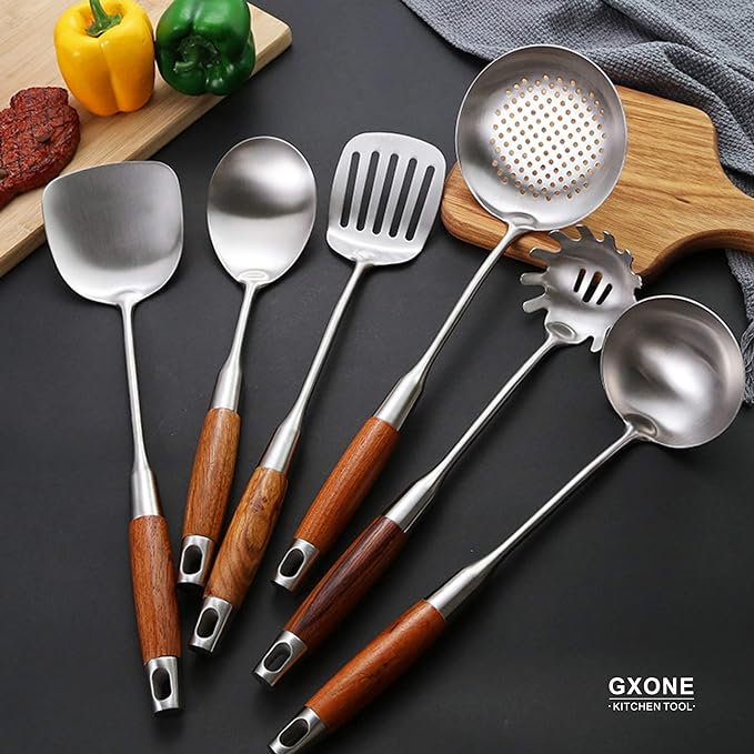 Slotted Spoon, 304 Stainless Steel Skimmer Spoon - Image 6