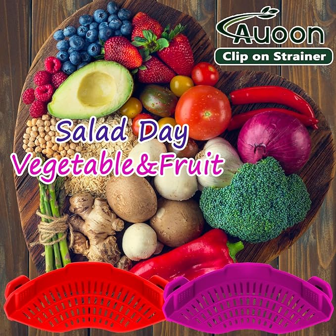 AUOON Clip On Strainer Silicone - Image 5