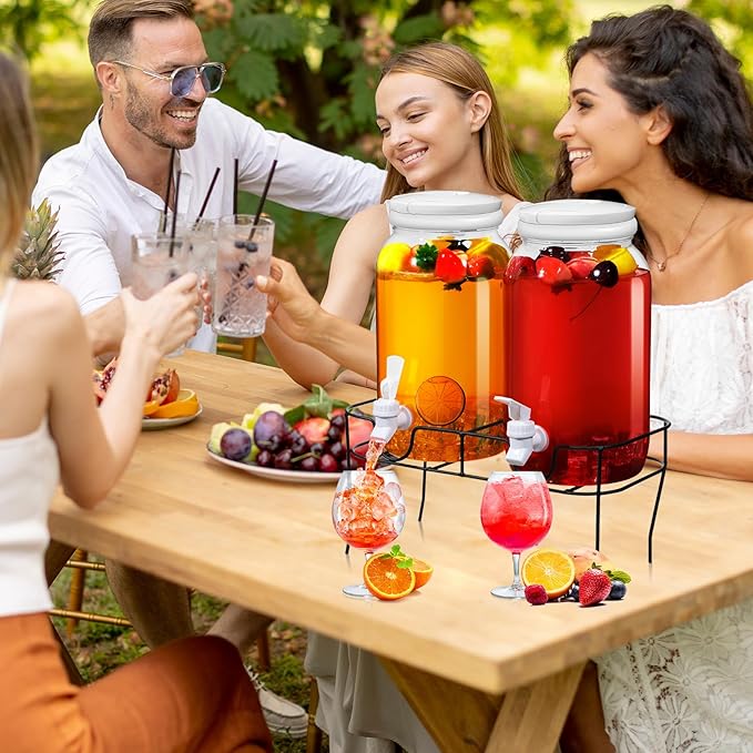 Tanlade 2 Pcs Plastic Drink Dispenser - Image 7